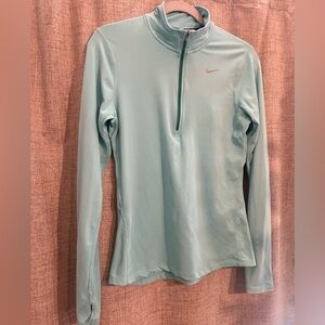 Women's Nike Long Sleeve Aqua Top- Size Small